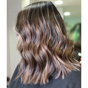 Блестящие нити для волос серебряные "Лунный свет"