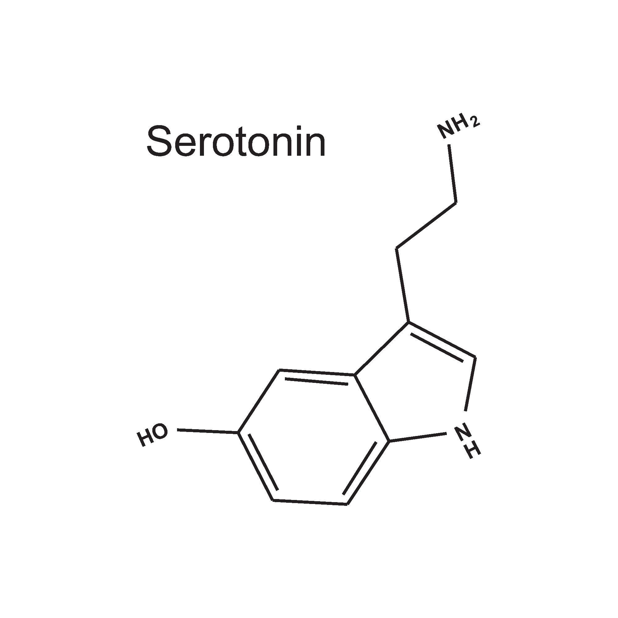 minimalist tattoo of serotonin formula on Craiyon