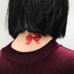 Temporary tattoo "Бантик червоний"
