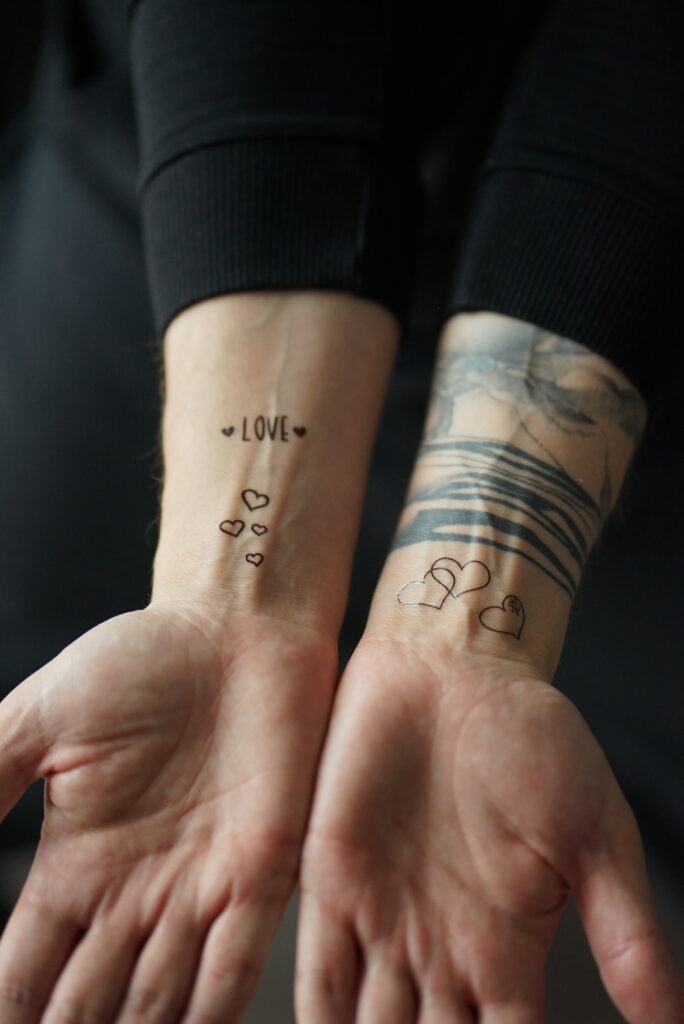 Temporary tattoo "Сет mini Love"