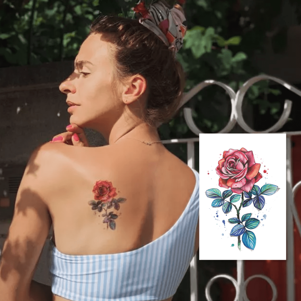 Temporary tattoo "Троянда"
