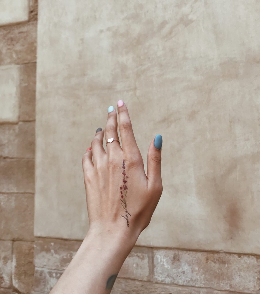 Temporary tattoo "Лаванда "Надія""