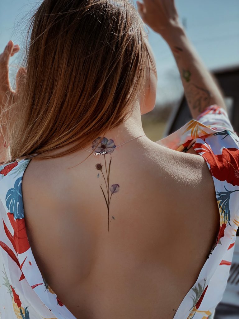 Temporary tattoo "Весняні квіти"