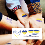 Temporary tattoo "Україна"
