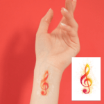 Temporary tattoo Golden Key