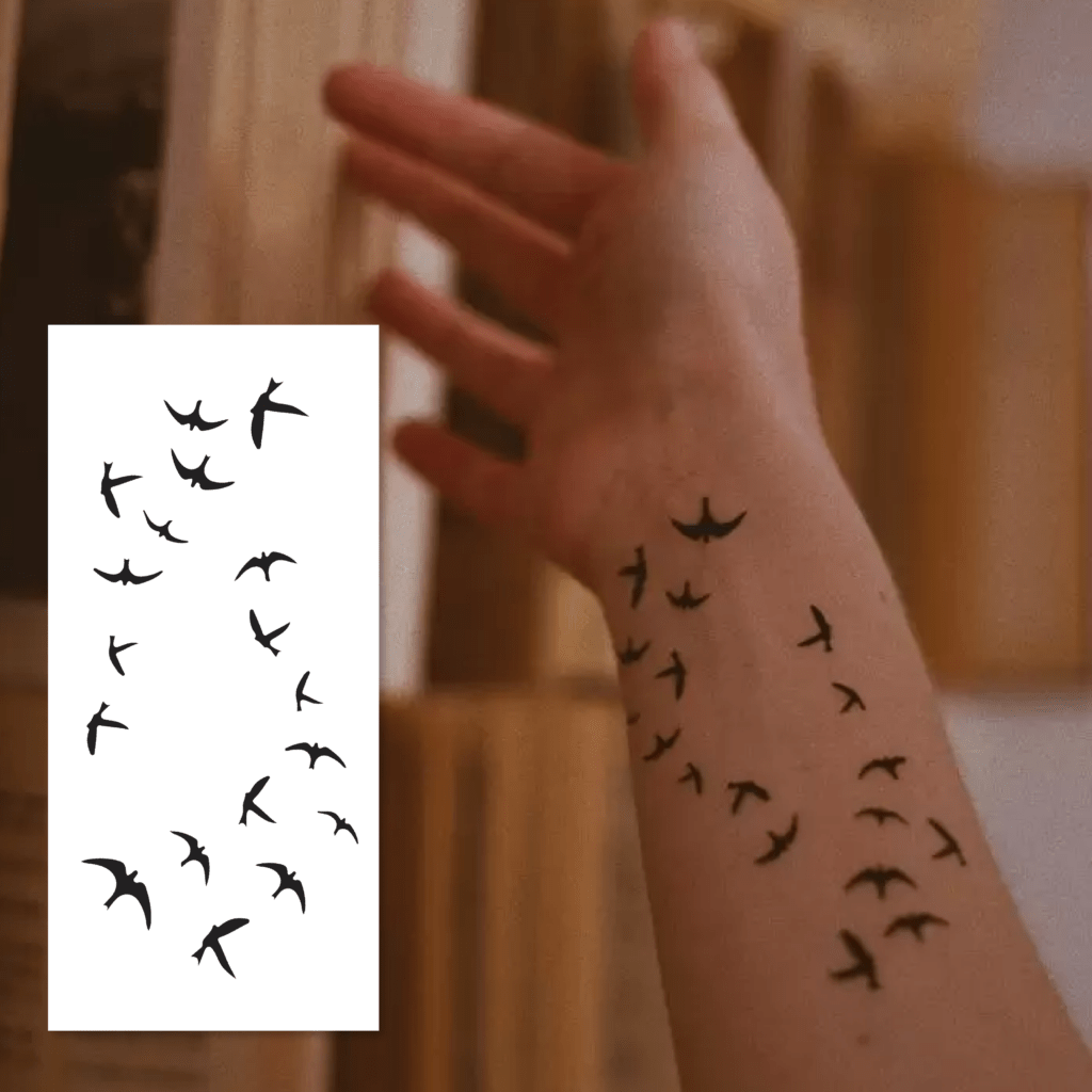 Temporary tattoo "Птахи"