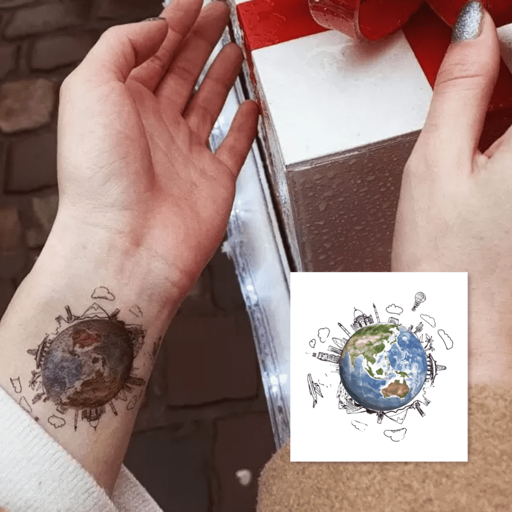 Temporary tattoo "Увесь цей світ"