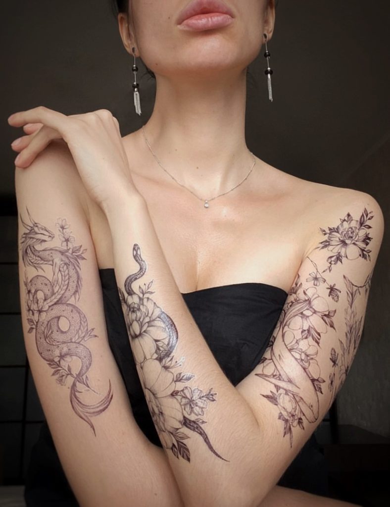 Temporary tattoo "Міфи квіткових народів"