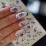 Слайдери для нігтів "Сині квіти"