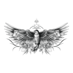 Temporary tattoo "Райський птах"