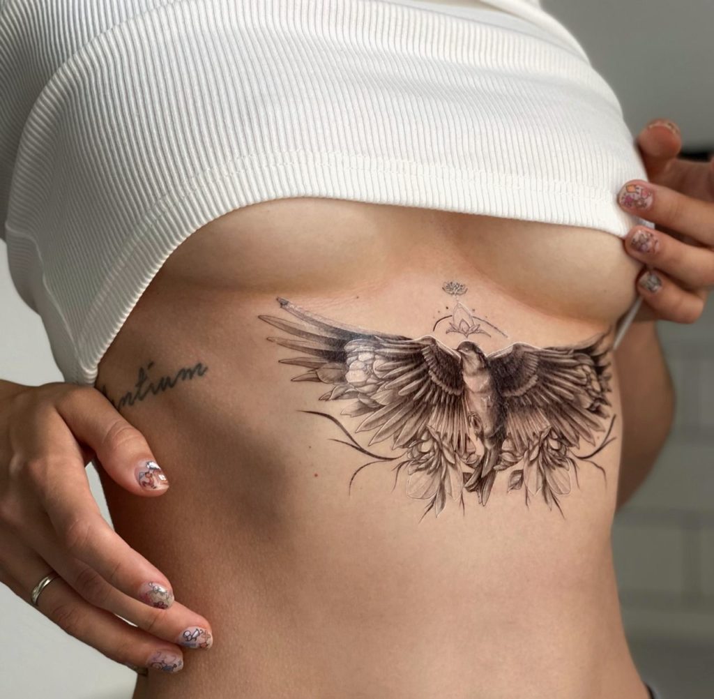 Temporary tattoo "Райський птах"