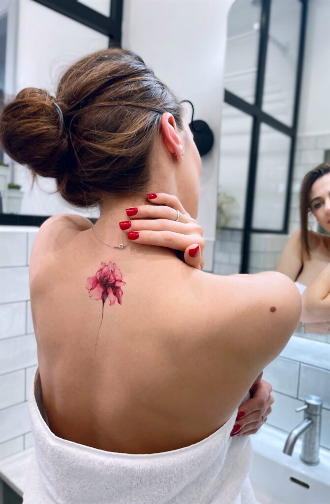 Temporary tattoo "Акварельна квітка"