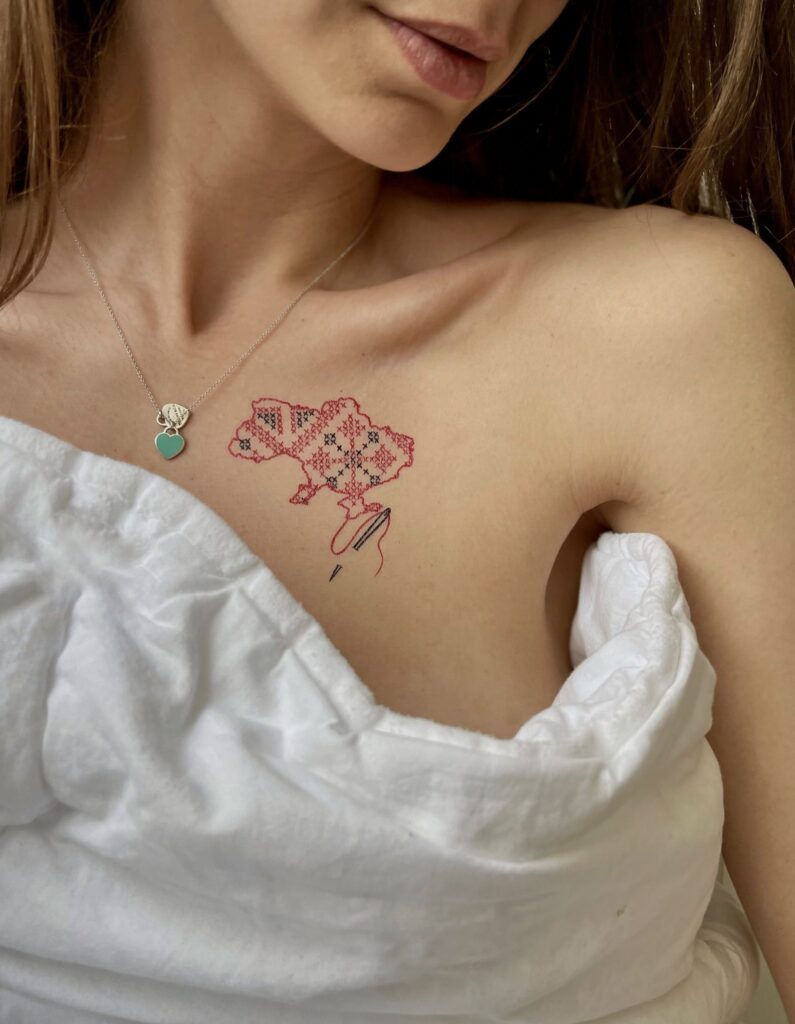 Temporary tattoo "Червона калина"