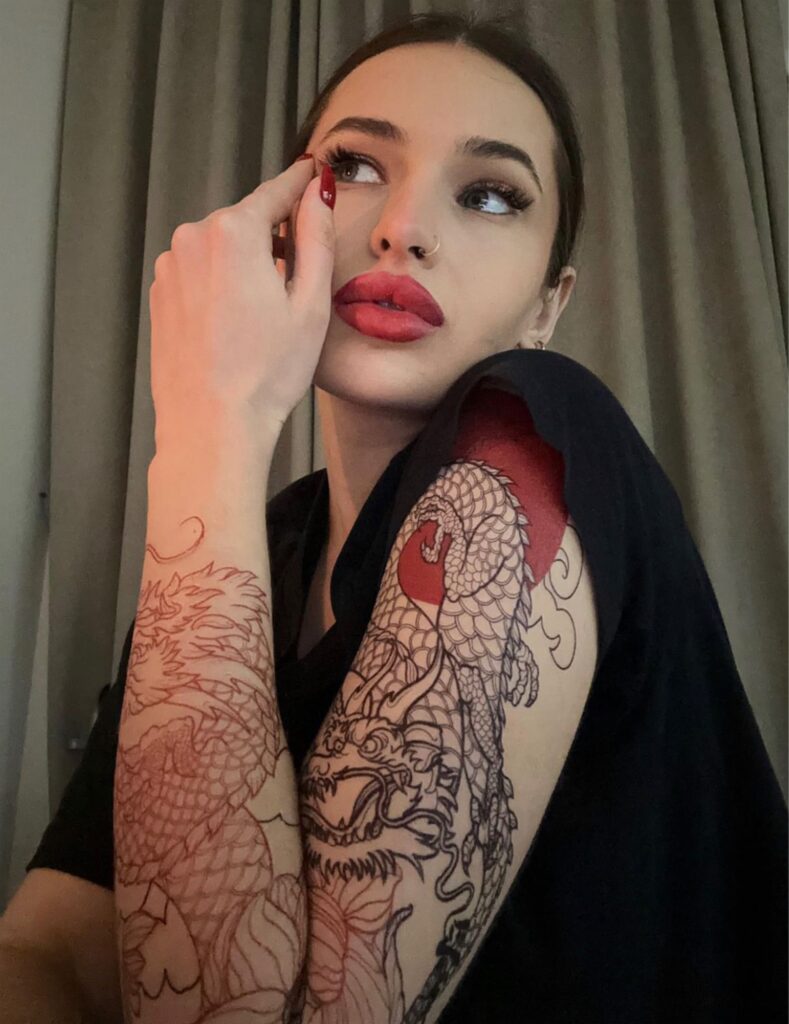 Temporary tattoo "Тату-рукав дракона"