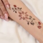 Temporary tattoo "Квіткова вишиванка"