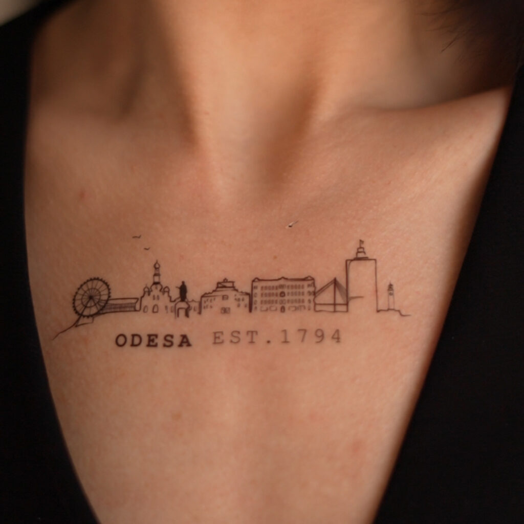 Temporary tattoo "Одеса"