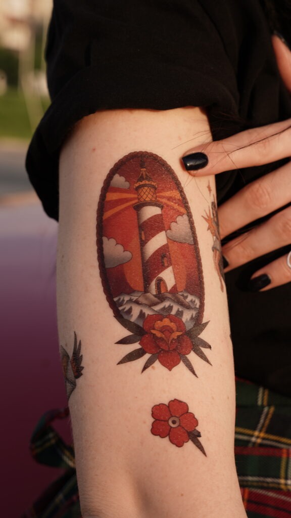 Temporary tattoo "Олдскул Символи удачі"