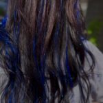 Blue hair tinsels "Sapphire Night"