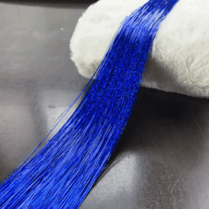 Блискучі нитки для волосся сині “Сапфірова ніч”