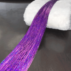 Блискучі нитки для волосся фіолетові “Лаванда”