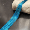 Блискучі нитки для волосся голубі "Морська хвиля"