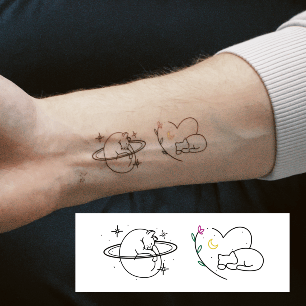 Temporary tattoo "Дружба"