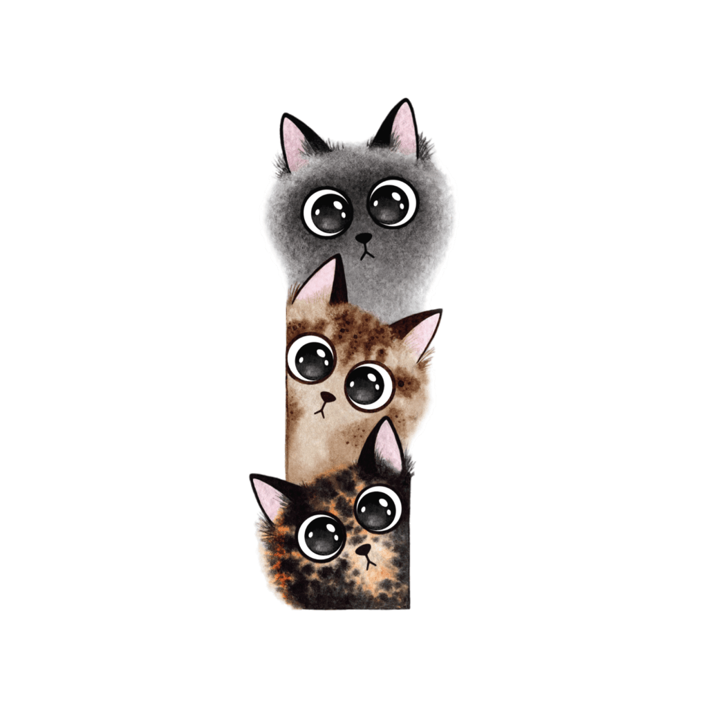 Временное тату "Три коти"