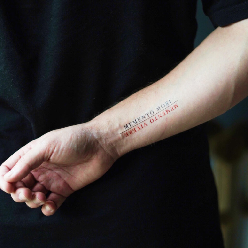 Temporary tattoo "Татуювання Memento mori"