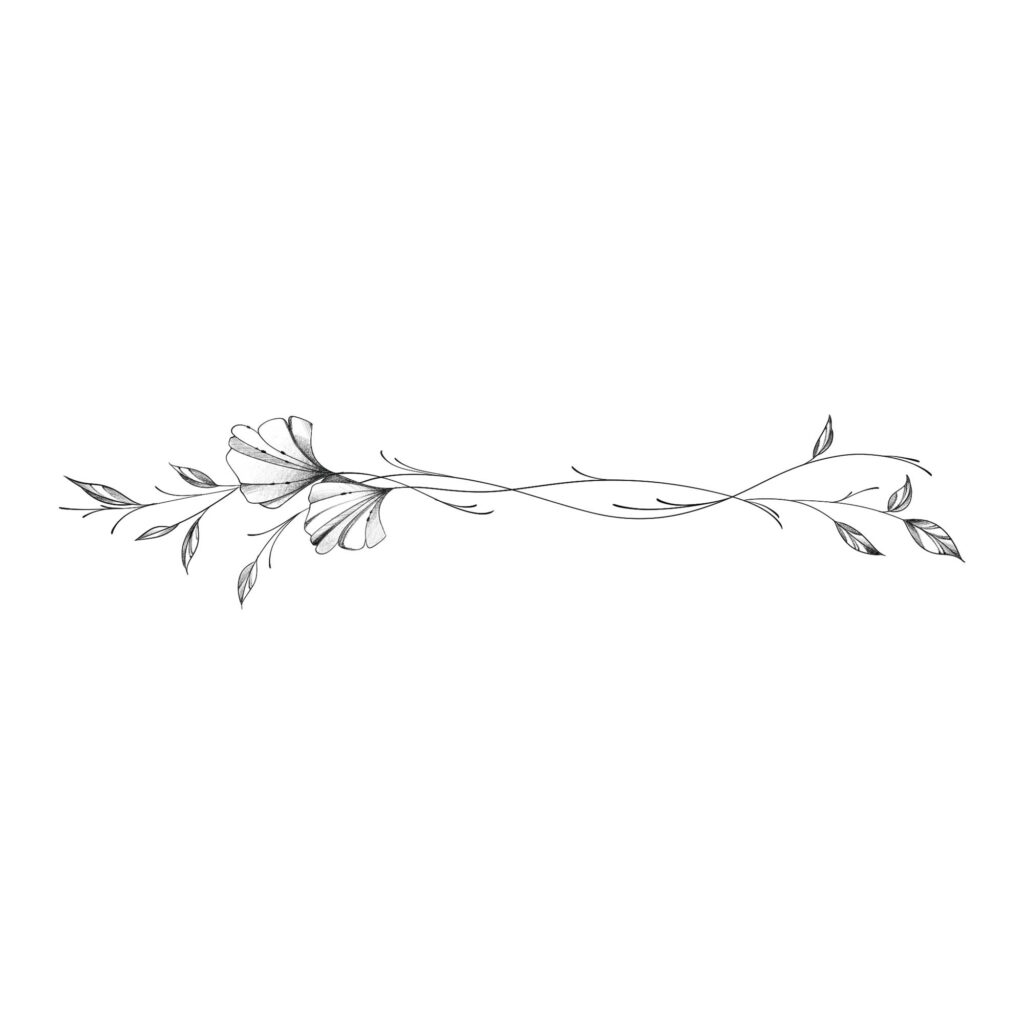 Temporary tattoo Twig bracelet