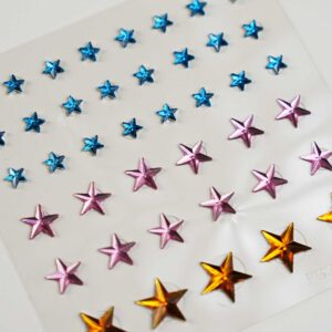 Gems for face, makeup, body and hair (colored) Diamonds stars