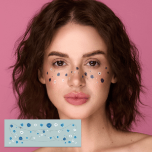 Temporary tattoo Freckles cornflowers