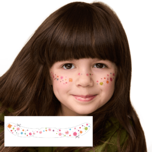 Temporary tattoo Children's floral freckles