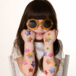 Temporary tattoo Colored stars