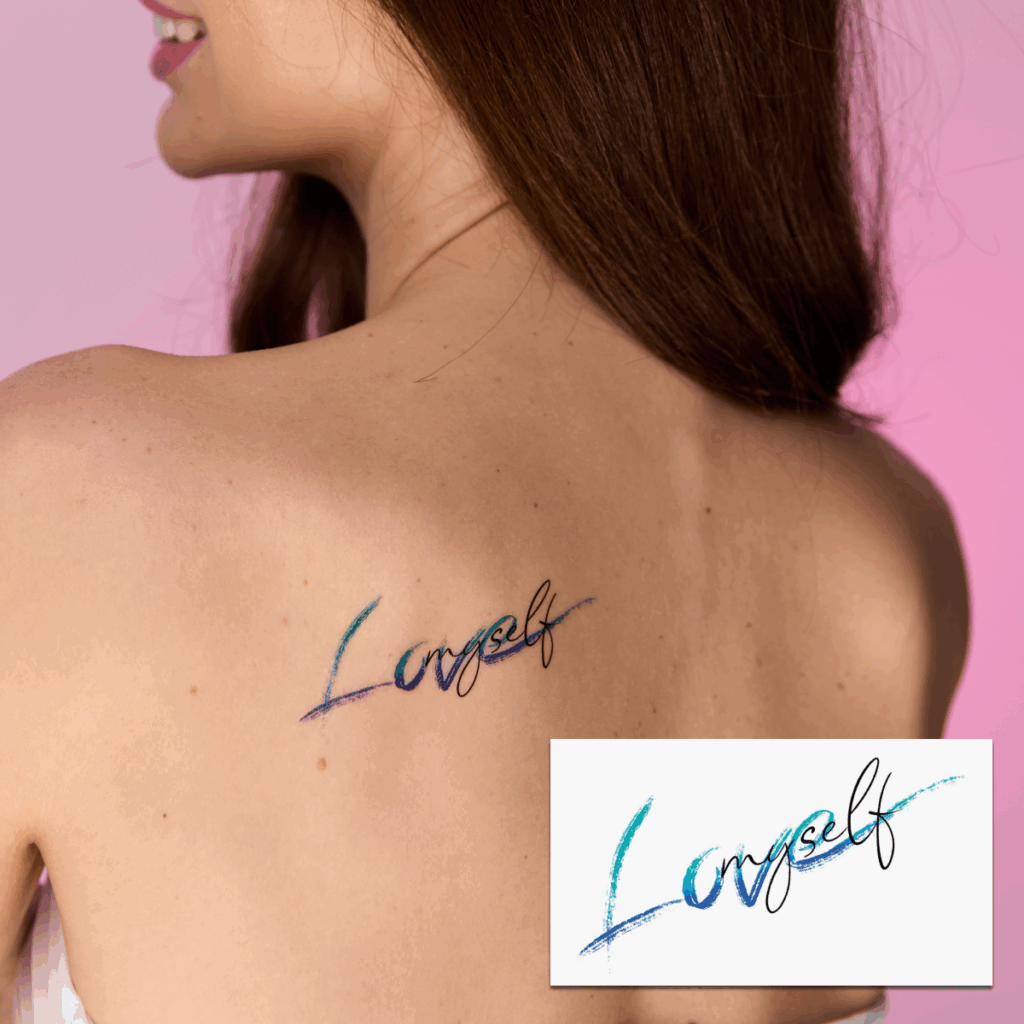 Temporary tattoo Love yourself