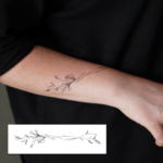 Temporary tattoo Twig bracelet