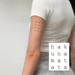 Temporary tattoo "Акуна матата"