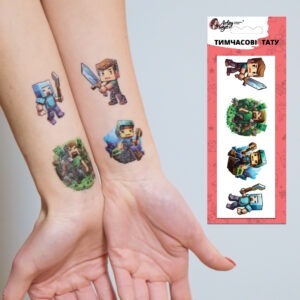 Temporary tattoo Mini minecraft