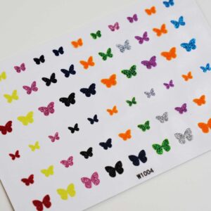 Stickers for face, makeup, body and hair (colored) Butterflies