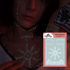 Temporary tattoo The Witch revenge glow in dark