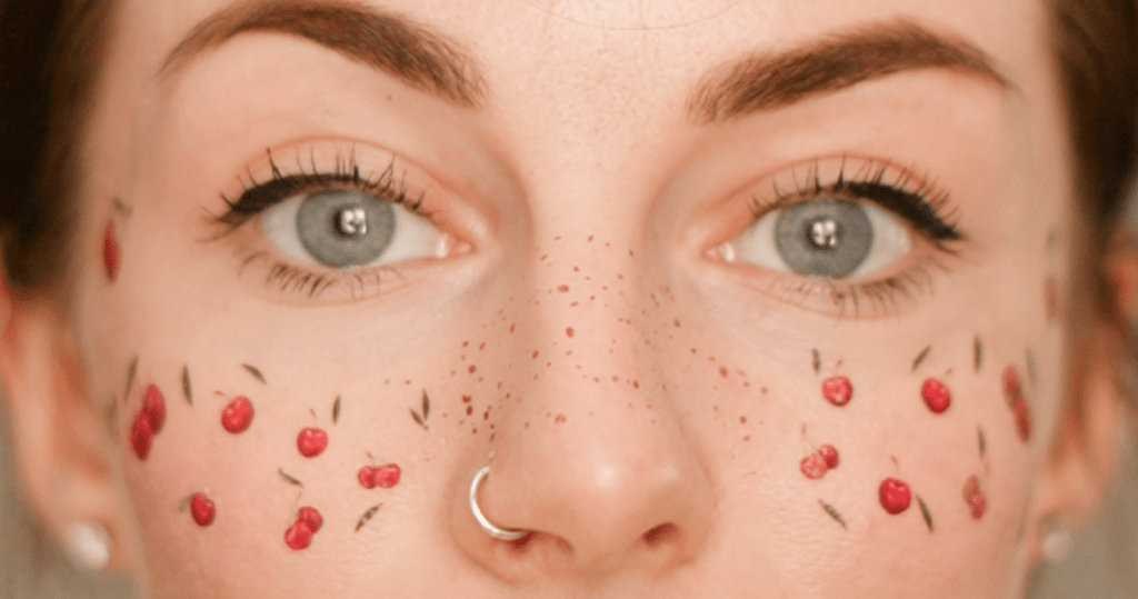 Temporary tattoo Cherry Freckles