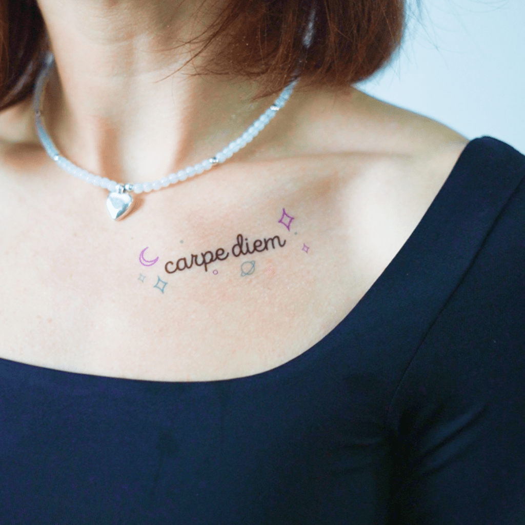 Temporary tattoo "Карпе дієм"