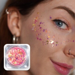 Coral glitter for face and body 