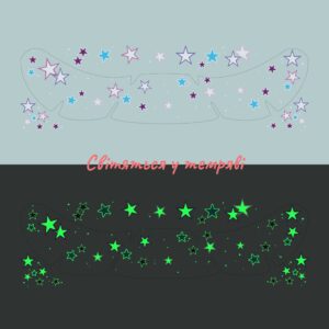 Temporary tattoo Phosphorus freckles stars