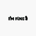 Temporary tattoo "I’m fine, чорне"