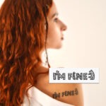 Temporary tattoo "I’m fine"