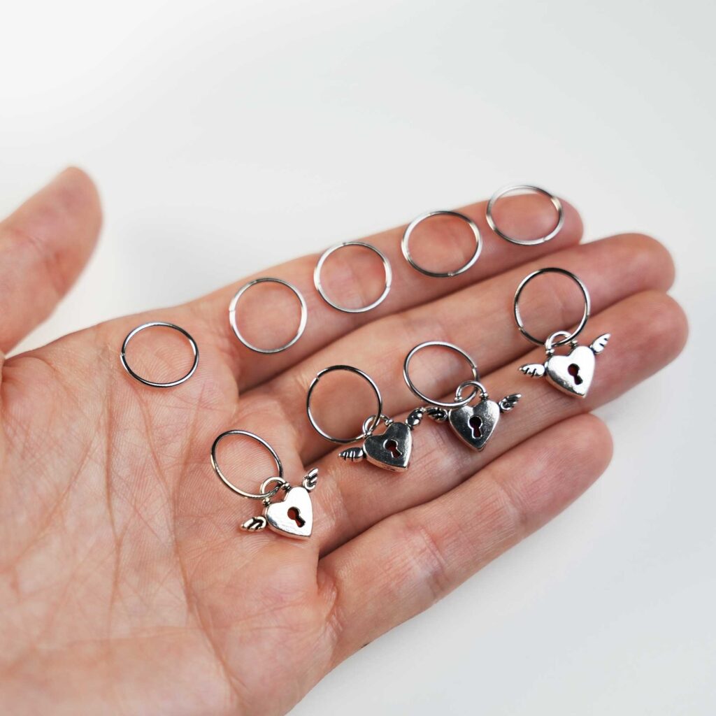 Hair Rings "Locks" (Silver)