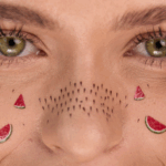 Temporary tattoo Freckles watermelons