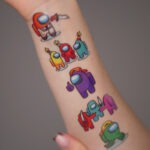 Temporary tattoo Among Us